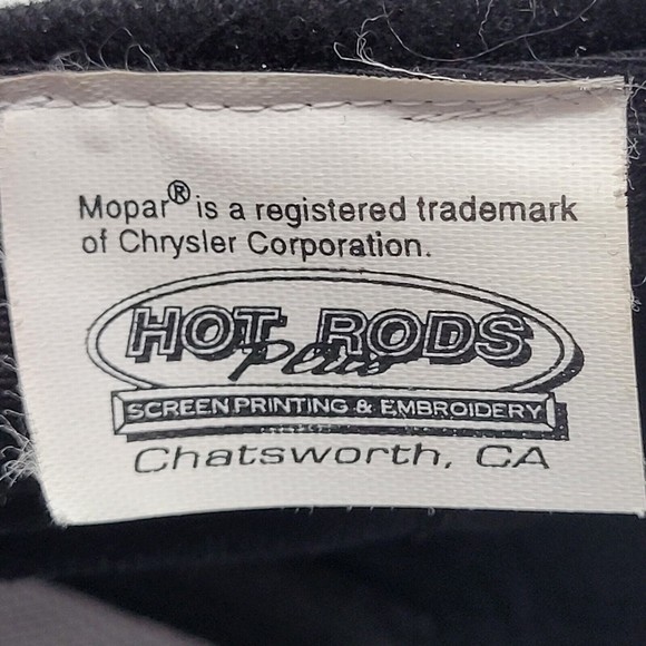 Mopar Hat Corduroy Strapback Cap Black Embroidered Dodge Hemi SRT - Picture 7 of 7